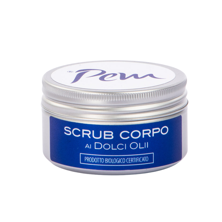 Scrub corpo ai dolci olii (con guanto esfoliante in tessuto)