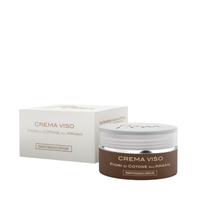 Crema Viso idratante “Fiori di cotone” all’Olio di Argan (50 ml)